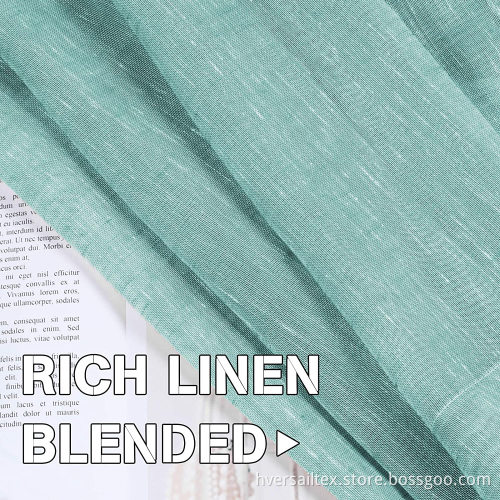 Elegant Light Filtering Sea Mist Semi Sheer Curtains
